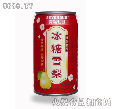 青島七日冰糖雪梨汁310ml