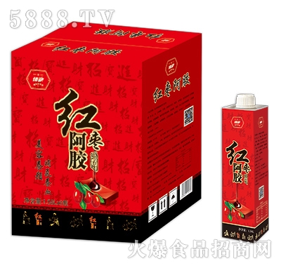 情動(dòng)紅棗阿膠飲料1.58LX6盒