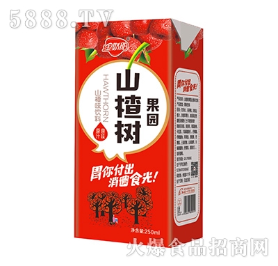 金嬌陽山楂樹果園山楂汁250ml