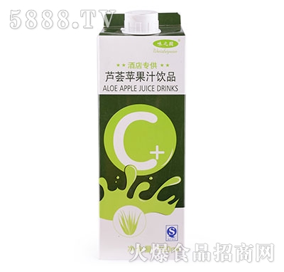 味之園蘆薈蘋果汁700ml盒裝