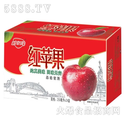 金嬌陽紅蘋果果味飲料250mlX24