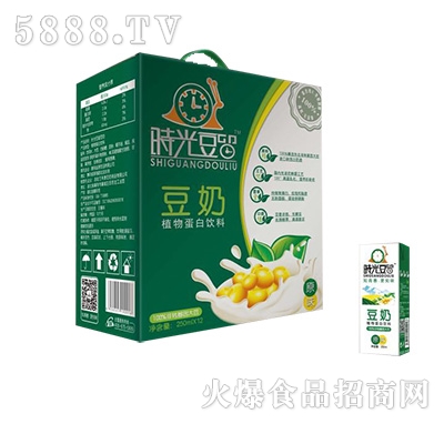 時光豆留豆奶植物蛋白飲料200mlx12盒
