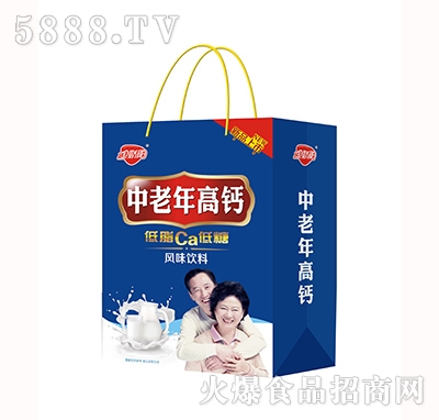 金嬌陽中老年高鈣核桃花生手提袋