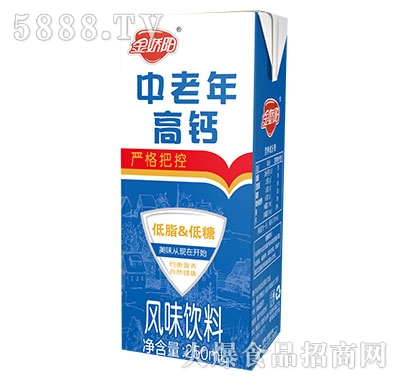 金嬌陽中老年高鈣風(fēng)味飲料250ml