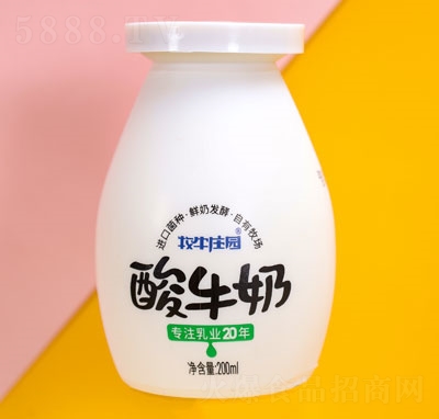 牧牛莊園酸牛奶200ml