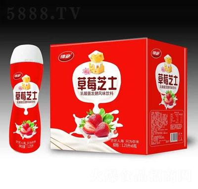 情動(dòng)草莓芝士乳酸菌發(fā)酵風(fēng)味飲料1.25LX6