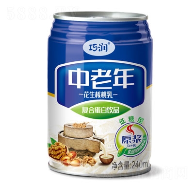 巧潤中老年花生核桃乳復(fù)合蛋白飲品240ml