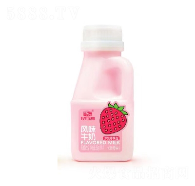 牧牛莊園風味牛奶草莓味