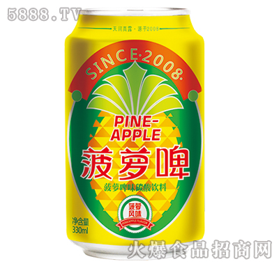 天潤(rùn)真露菠蘿啤味碳酸飲料330ml