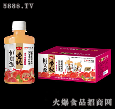 恒真源310ml圣桃蟠桃汁