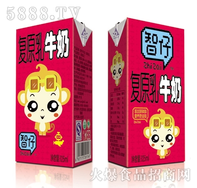 智仔復(fù)原乳牛奶利樂磚