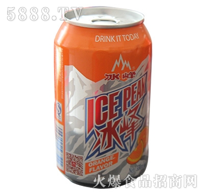 冰峰橙味汽水罐裝