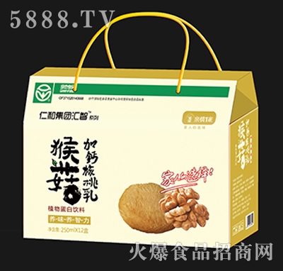 猴菇加鈣核桃乳250mlx12盒