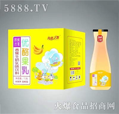 海峽之戀香蕉牛奶乳味1.5L×6瓶