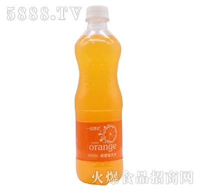 一起嘿吧甜橙味汽水500ml