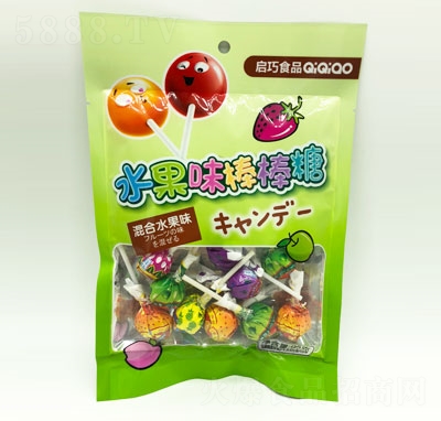 啟巧食品水果味棒棒糖95g