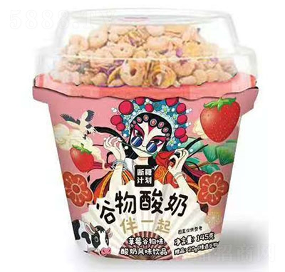 斷糖計(jì)劃草莓谷物酸奶風(fēng)味飲品145g