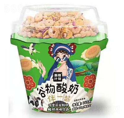 斷糖計(jì)劃哈密瓜谷物酸奶風(fēng)味飲品145g