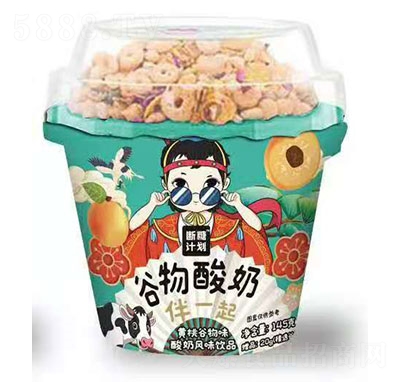 斷糖計(jì)劃黃桃谷物酸奶風(fēng)味飲品145g