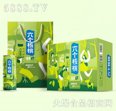 六個(gè)核桃抹茶+植物蛋白飲品（箱）