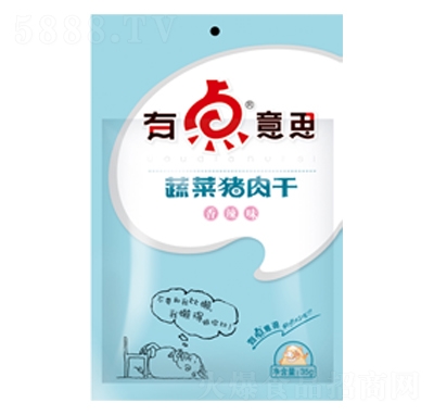 黔五福蔬菜豬肉干麻辣味35g