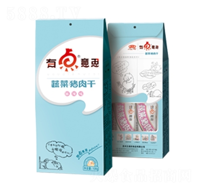 黔五福蔬菜豬肉干麻辣味108g