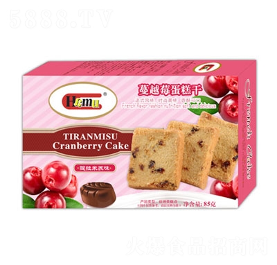Hamu蔓越莓蛋糕干(提拉米蘇味)85g