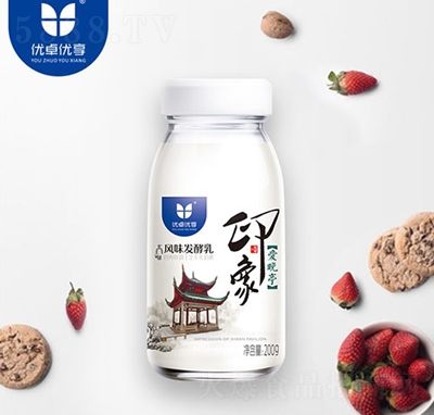 優(yōu)卓優(yōu)享印象愛晚亭風(fēng)味發(fā)酵乳200g