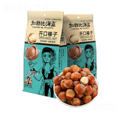 加勒比海盜開口榛子115g