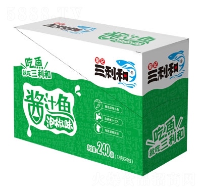 三利和醬汁魚泡椒味240克