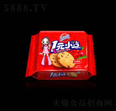 夢(mèng)想一元小點(diǎn)餅干紅棗味