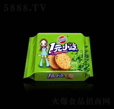 夢(mèng)想一元小點(diǎn)餅干綠豆味