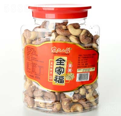 農(nóng)夫山莊全家福碳烤腰果458克X12瓶