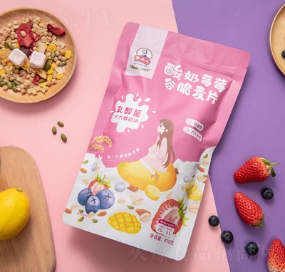 秦老太酸奶莓莓谷脆麥片沖調(diào)品