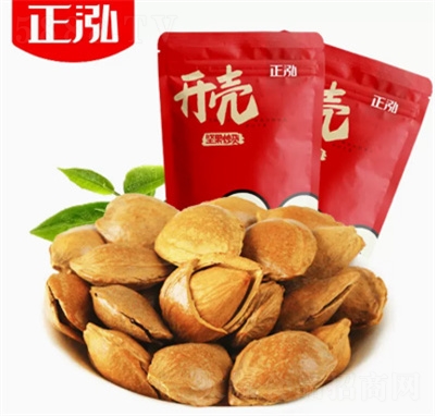 正泓開口杏核手剝杏核堅(jiān)果干果大杏仁堅(jiān)果炒貨654克