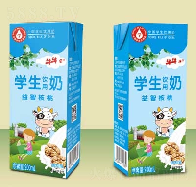 牛牛樂利樂磚學(xué)生飲用奶飲品招商200ml