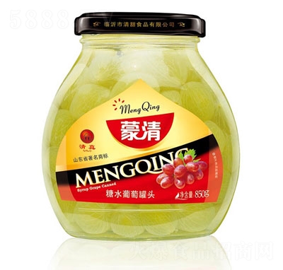 蒙清850g葡萄罐頭水果罐頭