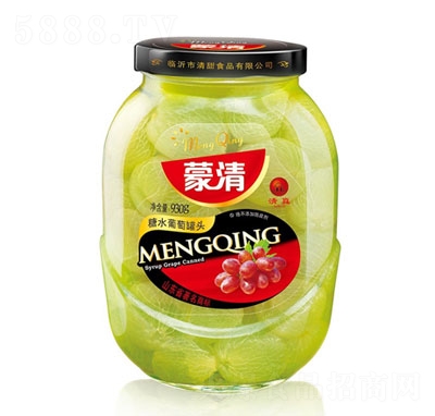 蒙清930g葡萄罐頭水果罐頭