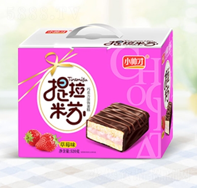 小帥才提拉米蘇巧克力涂飾蛋糕草莓味520g