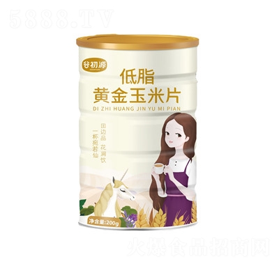 谷初源低脂香脆黃金玉米片營(yíng)養(yǎng)谷物早餐伴侶即食燕麥片