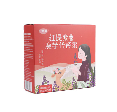 谷初源紫薯魔芋代餐粥粗糧代餐粉燕麥片代餐粥盒裝