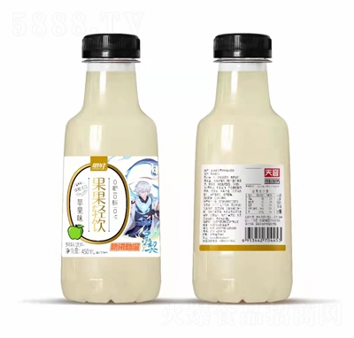 明好果果輕飲風(fēng)味飲料果味飲料招商代理批發(fā)450ml騰訊動(dòng)漫簽約蘋(píng)果味