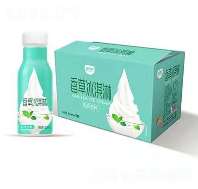 明好香草冰淇淋乳味飲料乳飲品招商代理批發(fā)330ml箱裝