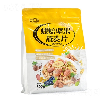 谷旺達(dá)烘焙麥片500克即食楓糖熟水果堅(jiān)果燕麥片代餐招商