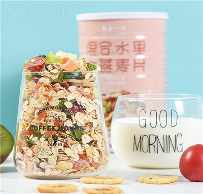 和合一木水果谷物麥片谷物堅(jiān)果營(yíng)養(yǎng)早餐批發(fā)燕麥片沖泡罐裝