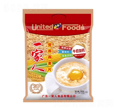 一家人360克紀念裝營養(yǎng)燕麥片沖飲品