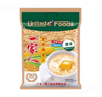 一家人360克紀念裝營養(yǎng)燕麥片沖飲品招商