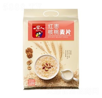 一家人630g紅棗核桃麥片沖飲品