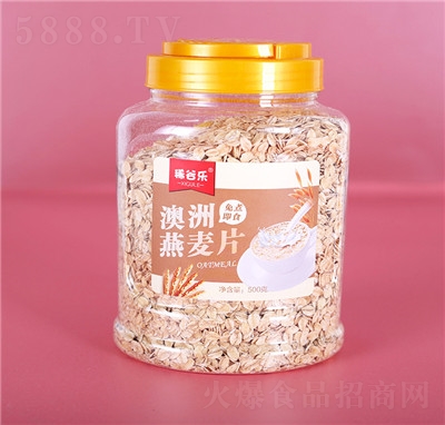 稀谷樂廠家燕麥片原味營(yíng)養(yǎng)沖飲谷物熟白燕麥片早餐500g
