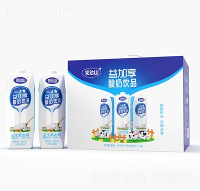 完達(dá)山益加享酸奶飲品1.06千克X12盒